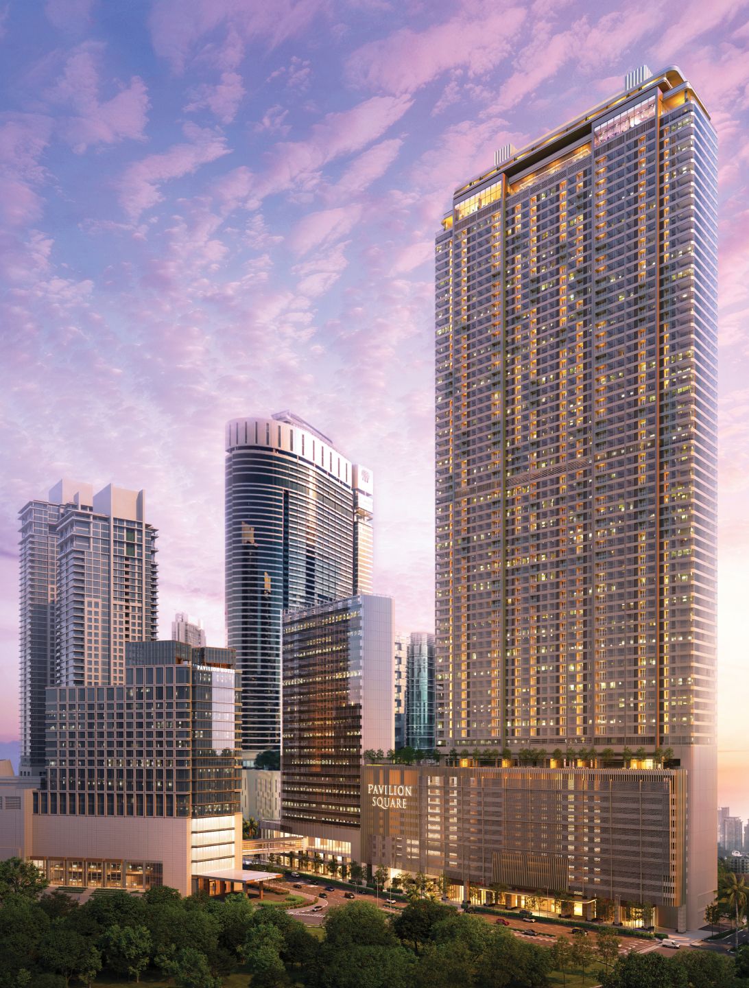 Pavilion Square Bukit Bintang luxury residence exterior